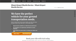 Desktop Screenshot of floridaairportshuttleservice.com