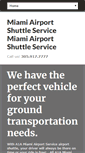 Mobile Screenshot of floridaairportshuttleservice.com