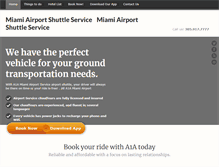 Tablet Screenshot of floridaairportshuttleservice.com